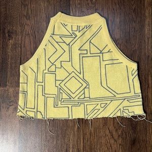 Vintage High neck crop top